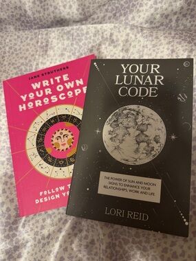 Your Lunar Code + Write Your Own Horoscope - Black & Hot Pink Book Set